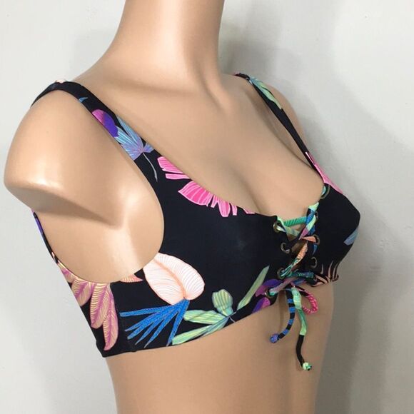 New. PILYQ multicolored palm leaf bikini. - Picture 6 of 13